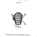 How to Succeed in Business without Really Trying (Spring 1983)